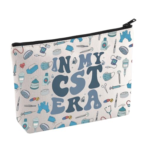 CST Appreciation Cosmetic Bag Best Certified Surgical Technologist Gift Surgical Tech Gift In My CST Era Makeup Bag For Surgery Doctor Nurse (CST Era Mup)