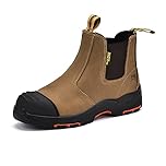 Chaussure de Securité Homme et Femme Sans Lacet, M-8025NB Basket de Securite Montante Legere et Confortable, Botte de Sécurité Travail de Haute Chantier, S3 Embout Composite & Plaque Anti-pénétration