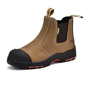S3 Arbeitsstiefel Herren & Damen , M-8025NB Sicherheitsschuhe Herren & Damen hoch, wasserdichtes & atmungsaktives Leder, leichte & bequeme Einlegesohlen, S1P Kompositzehen & Anti-Penetration-Platte