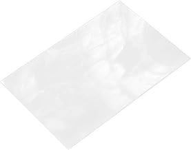 QUARKZMAN Azulejo de mosaico de vidrio de 5,9 pulgadas x 3,9 pulgadas de color blanco azulejos de mosaico de vidrio para manualidades DIY proyecto de arte