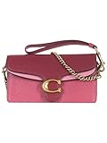 borsa coach  Coach Borsa Pochette Tabby Donna, Tracolla Catena, Pelle, Rosa, 15X10X5CM