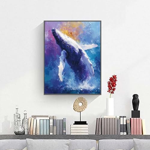 Paint by numbers �~ �y�C���g�o�C�i���o DIY �h��G ���� ���� ��l �q�� ���S�� ���G �L�b�g�A�N�����G�̋�ƃu���V �[�g�N���t�g �L�����o�X �K�p�ΏەǑ����p ���r���O���[�� 40x50 cm (�t���[�����X) PjY2796 2