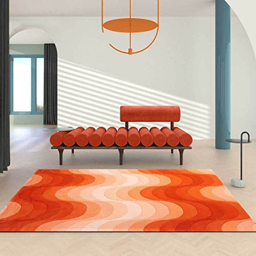 KeletiRug Tapis Rectangle Moderne, Design Salon Anti-Slip Chambre, Lignes Courbes Avec Dégradé...