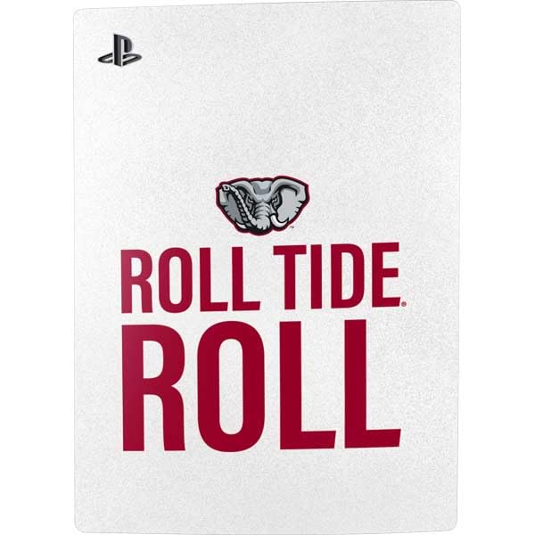 Skinit Decal Gaming Skin Compatible with PS5 Bundle - Officially Licensed University of Alabama Crimson Roll Tide Design