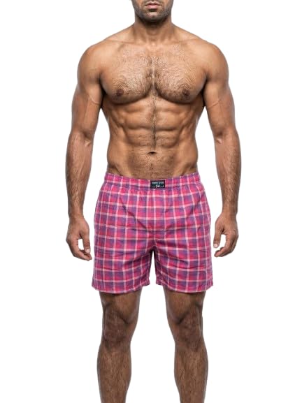 Ultra-Comfortable Men's Boxer Pants (Pack of 2), 100% Cotton with Stylish Print, Soft & Stretchy Elastic Waist Band, Dynamic Movement & Hardwearing Stitching,Breathable Gentle Snug Fit-picture-42