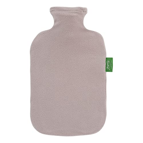 Fashy Wärmflasche 2,0L mit 100% recyceltem Fleecebezug aus Polyester 67405 25