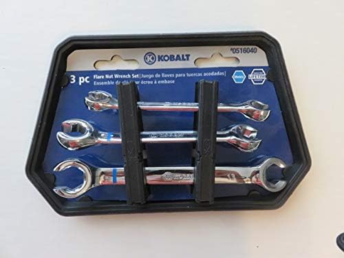 Kobalt Flare Nut 3-Piece Set 6-Point Metric Flare Nut Open End Wrench Set