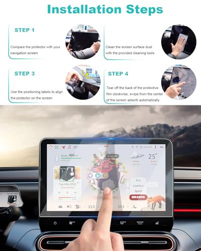Film protection écran Smart 1 navigation GPS Brabus EV Pro 9H - 2