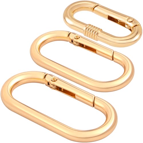 Image of Oval Spring Ring Clips, Metal Keyring Purse Clip
