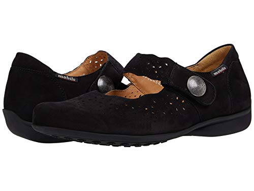Zapatos Mephisto Fabienne negros en piel Bucksoft talla 35.5 EU