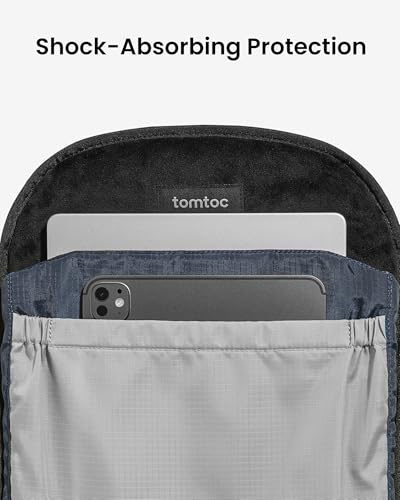 Image of Tomtoc UrbanEX-T77 Laptop Backpack 40.64 cm(16 Inch) Universal /22L-Black | Protective Organized Work Bag for Office, Daily Commute, Weekends & Everyday Carry
