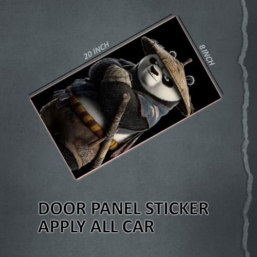 Image of Premium Car Pillar Self-Adhesive Printed Vinyl Sticker, Cool Boy Design, Vehicle Exterior Decor DIY Decal Accessory (E)