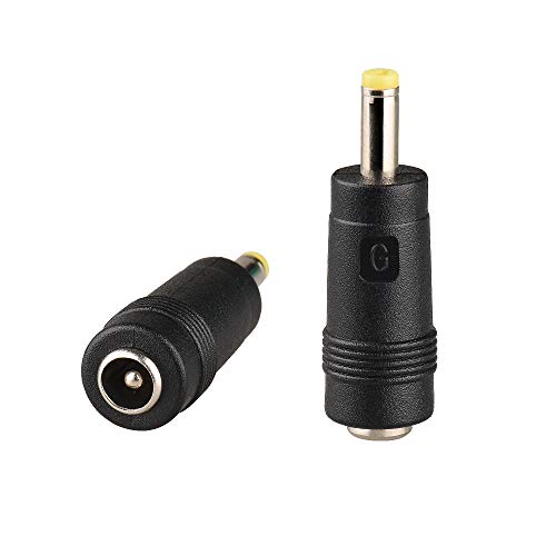 Onite 2pcs DC Plug Tips Female Connectors to Male Jack for PSP 2 3 4(5.5x2.1mm to 4.0x1.7mm)