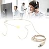 ciciglow Headset Microphone, Dual Ear Hook Headworn Mic 3.5mm Male Screw Lock Omnidirectional Mic for Wireless Bodypack Transmitter #2