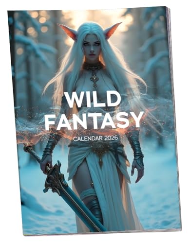 ORION Pin-up-Kalender 2026 „Wild Fantasy“ – erotischer Wandkalender mit 12 mystischen Succubi, in A3-Großformat, farbiger Erotic-Fantasy-Art-Kalender, sexy Fantasy-Girls, Wanddekoration