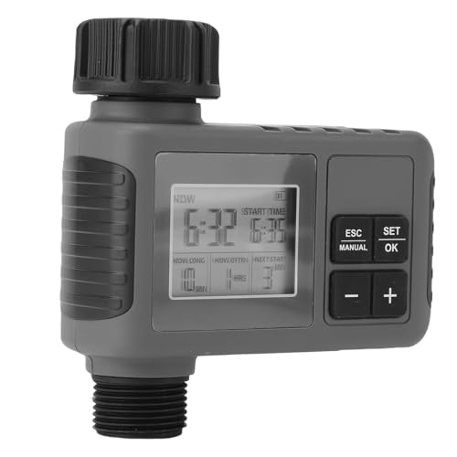Kelawoly Temporizador de Manguera, de Riego Programable con Retardo de Lluvia para Manguera de Jardín, Temporizador de Agua Digital para Jardín, Césped, Piscina, Invernadero con Riego