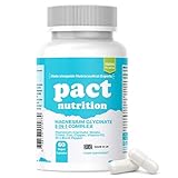 Magnesium Glycinate Capsules 8-in-1 Complex - Triple Magnesium (Bisglycinate, Citrate, Malate) Supplement with Zinc, Copper, Vitamin D3, Vitamin B6 and Black Pepper - 60 Vegan Capsules