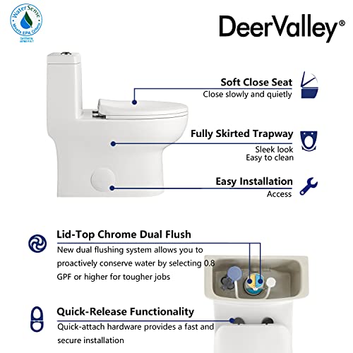 Reviews for DeerValley DV1F026 Dual Flush Elongated Standard One Piece