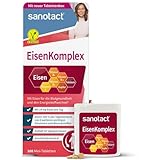 sanotact Eisen Komplex (100 Mini-Tabletten) • Für die körperliche Gesundheit