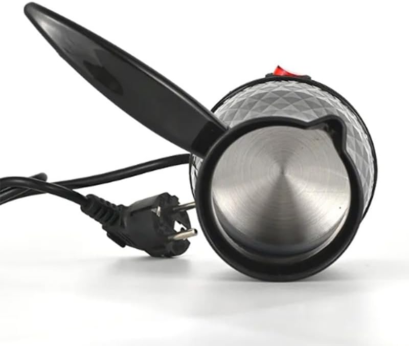 Miniatura 6 de Cafetera turca, cafetera eléctrica portátil de 20.3 fl oz de acero inoxidable, árabe, griega, turca, cafetera antiquemaduras, hervidor de agua