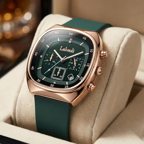 Image of Quadra 5681 Chronograph Watch for Women with Fashion-Led Dial Design, Silicone Strap Comfort, Luminous Hands & Date Display I Ladies & Girls | Casual, College, Everyday & Gifting