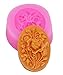 Longzang Flower Fondant Silicone Sugar Craft Mold, Mini, Pink
