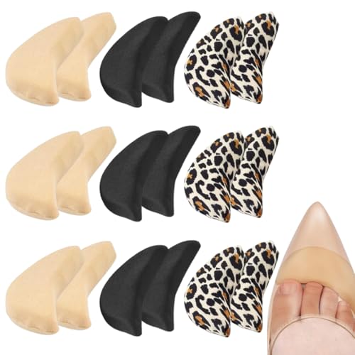 9 paires Remplisseurs de Chaussures Inserts Larges Réglables Insert de Doublure de Talon Coussinets, Réutilisables Coussin Avant Coussinets pour Chaussures Surdimensionnée pour les grandes chaussures