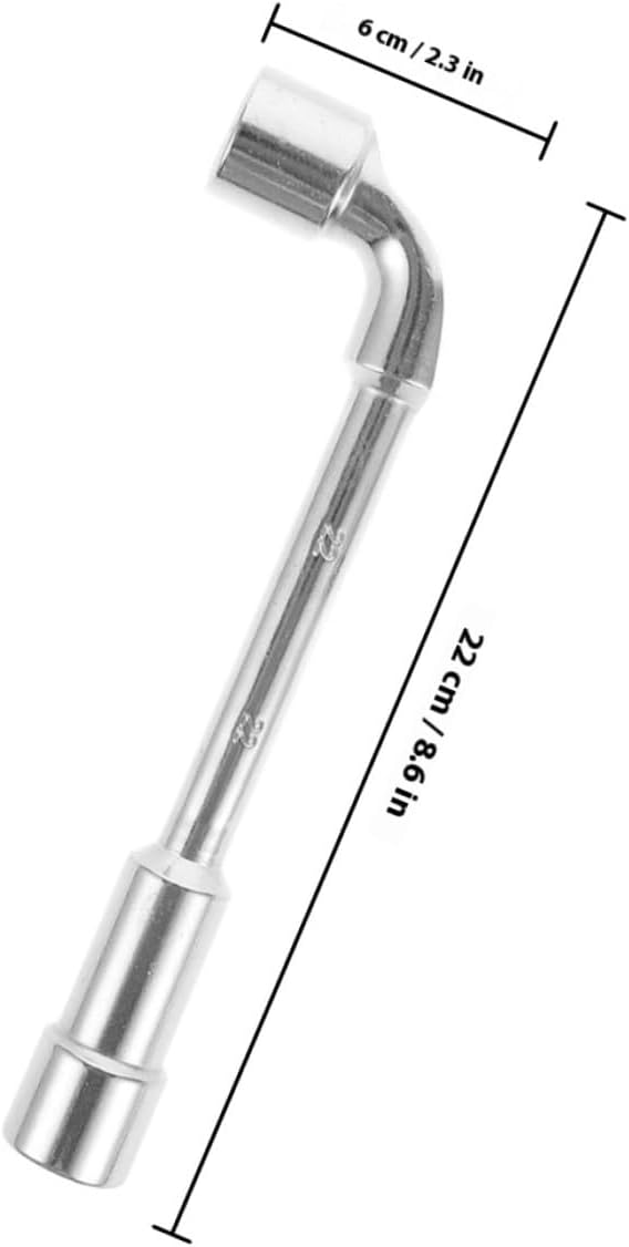 L-shaped 21mm Socket Wrench Tire Changer Tool Car Repair Tool Tubular Spanner for Automotive Wheel Maintenance