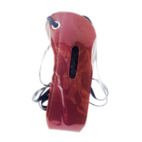 Lagiwa - Porte e cigarette etui tour de cou avec lanière en cuir (Marron)