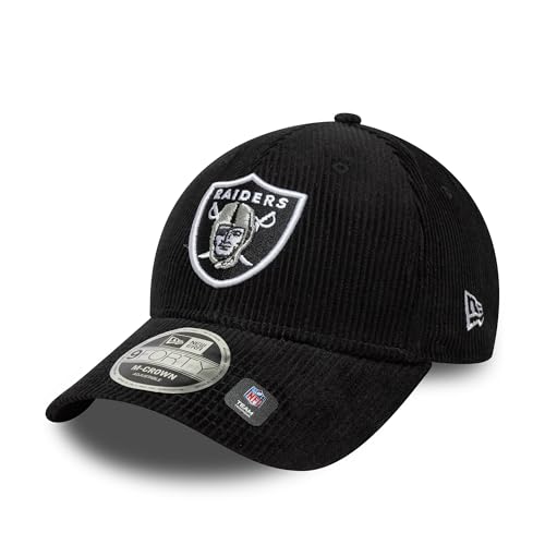 Casquette NFL Raiders New Era 9Forty Snapback Mixte avec Visière Courbée Printemps Été