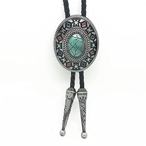 Bolo Cravate Homme Ouest Totem Aigue-Marine pour Chemise de Soirée
