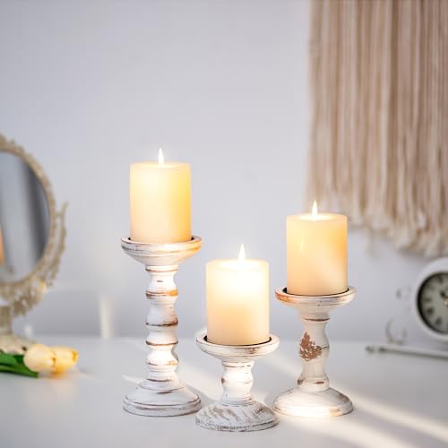 Romadedi Wood Candle Holders For Pillar Candles thumb #3