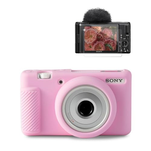 Funda silicona para cámara Sony ZV-1F ZV-1 II rosa