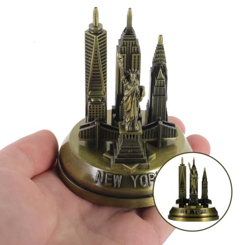 Estatua Decorativa de Arquitectura Metal Nueva York 3.34 Pulgadas miniatura 3