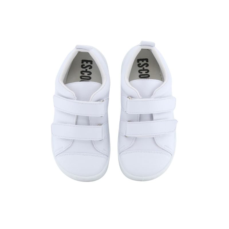 escoolers Calzado Colegial Respetuoso Reforzado Unisex Fabricados en Piel - Muy Cómodos de Fácil Apertura con Velcro - Made in Spain.