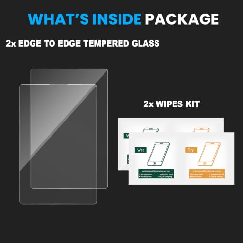 Image of ArmourPro Borderless Tempered Glass for Samsung Galaxy Z Fold 8, Pack of 2 Clear Screen Protector with Anti-Dust Speaker Mesh, 9H Anti-Scratch, HD Clarity, Case Friendly, Easy Installation Kit