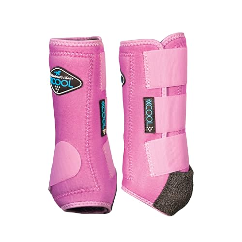 Image of Professional's Choice 2XCOOL Sports Medicine Horse Boots | Protective & Breathable Design for Ultimate Comfort, Durability & Cooling in Active Horses | 2 Pack Small Orchid