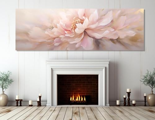 Impression sur toile de pivoine rose et images murales fleurs pour décoration salon