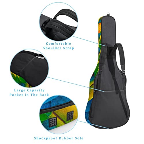 Housse de transport étanche pour guitare avec bandoulière réglable, Multicolore 02, 42.9×16.9×4.7 in, Organiseur de sac - Les Beatles, Paul McCartney, John Lennon, RIngo Starr, George Harrison Housse de transport étanche pour guitare avec bandoulière réglable, Multicolore 02, 42.9x16.9x4.7 in, Organiseur de sac – Image 4
