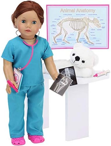 Sophia's 11 Piece Smithsonian Veterinarian Set for 18" Dolls, Multicolor