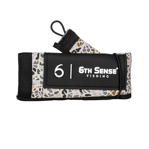 6th Sense ProSix Rod Sleeve Hook-Resistant Neoprene Covers for Superior Durability Color-Coded Rod Storage or Organization Floating Material (Tropic Woods - Marshwater Spinning)