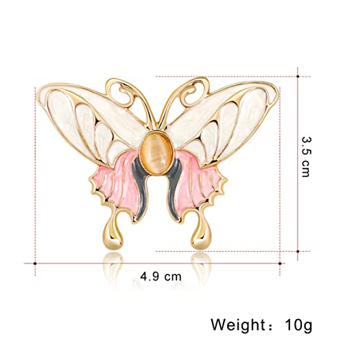 Broches de papillon pour femmes contre les décolletés trop plongeants | Lot de 2 fixes