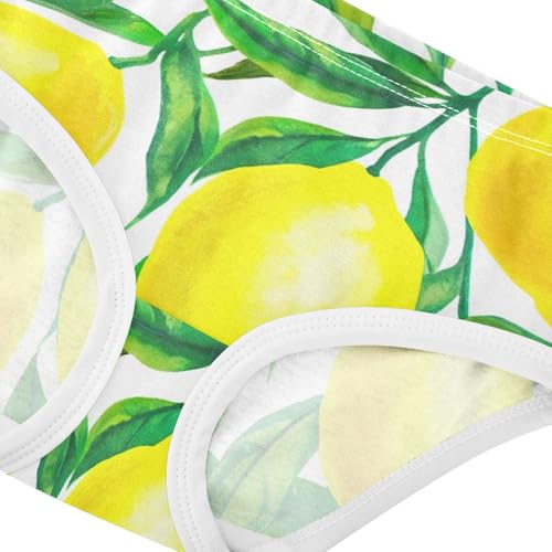 Yellowe Lemons Lime Girl Panties Cute Toddler Underwear Custom Cotton Print Briefs Girls Undies 2t4