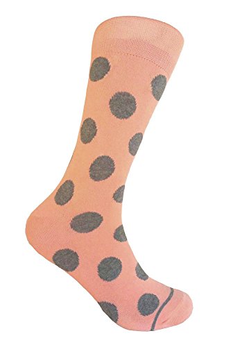 Triple M Plus Peach and Heather Grey Groomsmen Socks