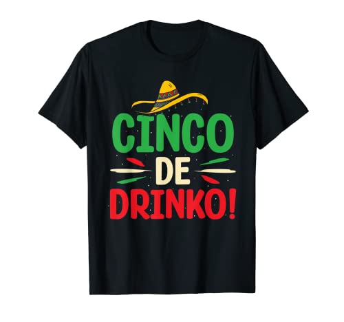 Cinco Drinko Squad Funny Cinco De Mayo Fiesta Mexicana Camiseta