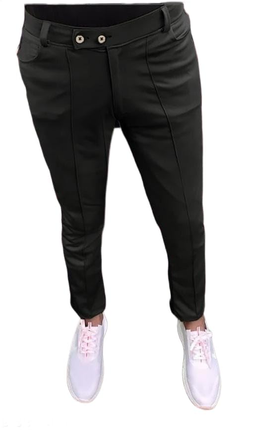Men's Full Length Soft Fabric Trouser | Regular Fit Comfortable Pants-picture-10