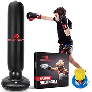 Inflatable-Punching-Bag-for-Kids-63-High-Boxing-Blow-Up-Training-Bag-with-Stand-Strong-Kid-Bop-Bag-for-Kickboxing-Practice-Bounce-Back-Freestanding-Punch-Bag-Gift-Set Boxerpoint Inflatable Punching Bag for Kids 3-8 Years Old, 63-inch Freestanding- Girl, Boy Birthday Gifts, Kid Standing Bag for Training Karate, Taekwondo, MMA, Martial Arts- Kicking Bag Toy Ages: 3-8