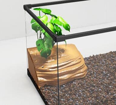 Groot reptiel glazen terrarium Reptiel glazen terrarium Amfibieën Tank Mini Habitat Kooien Waterschildpad tank voor slang schildpad spin - Afbeelding 3