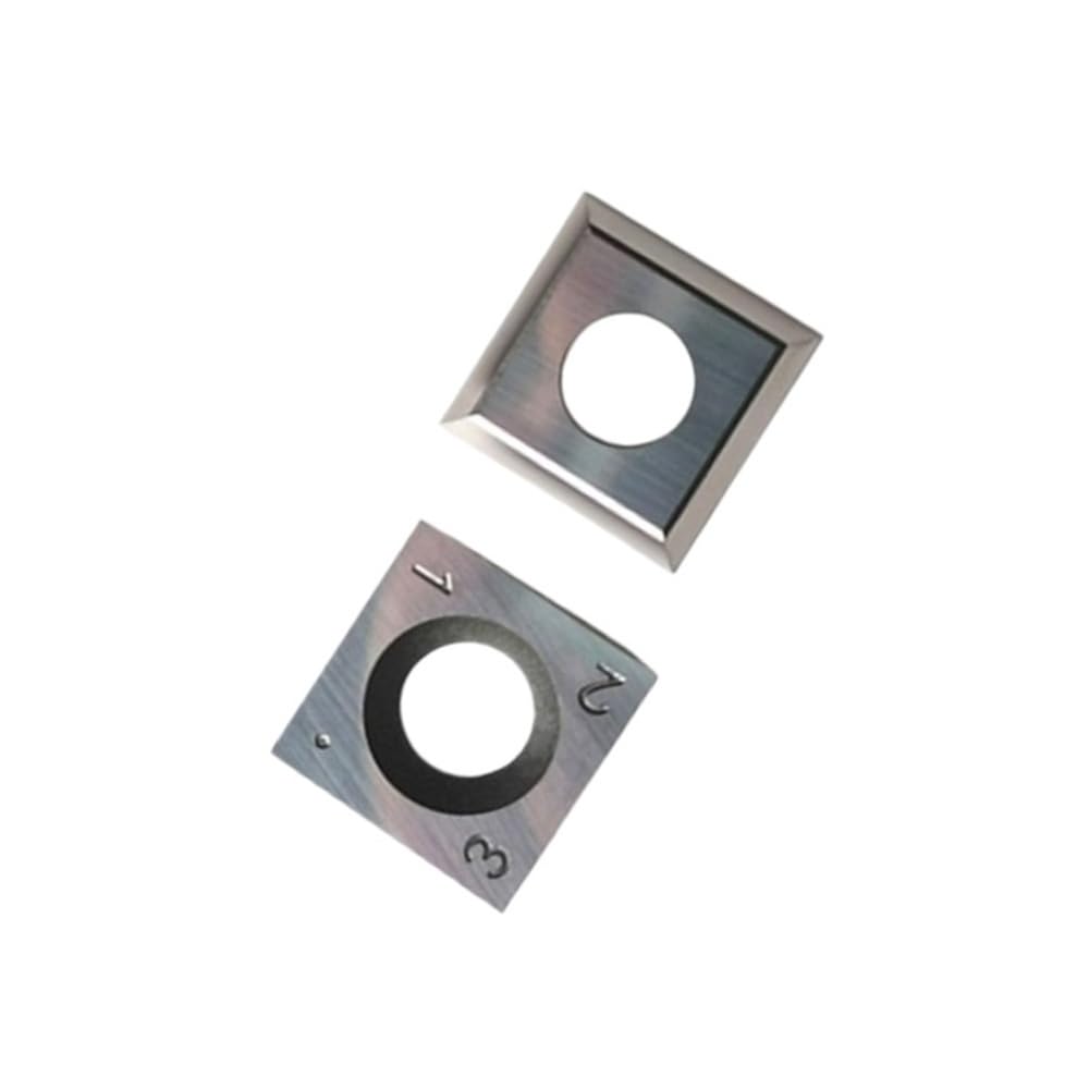 10pcs Tungsten Carbide Inserts Blades, Replacement Polished Square Cutter for DIY Wood Lathe Turning(15 x 15 x 2.5mm)