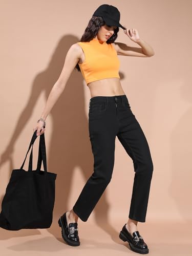 Image of Tokyo Talkies Women High Waist Straight Fit Jeans